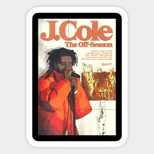 J Cole-Off-Season Sticker